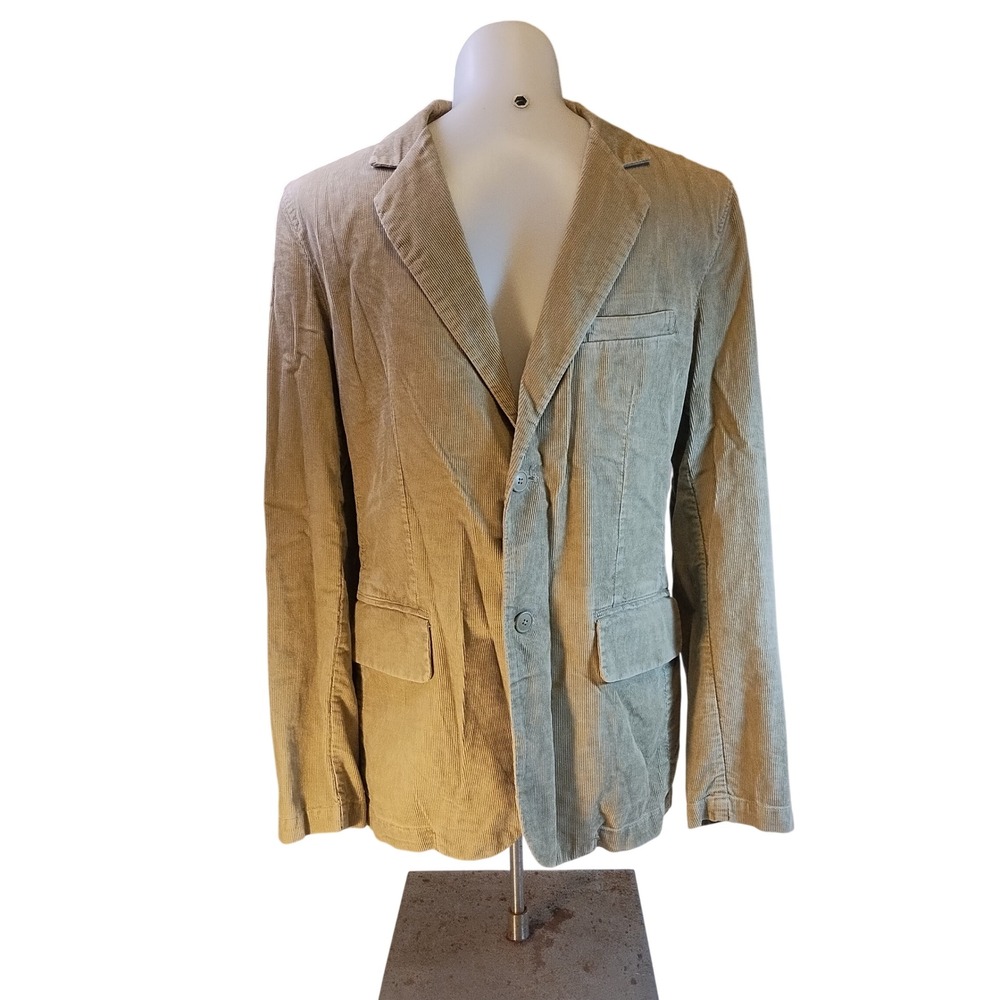 American Eagle Outfitters Mens MD Tan Corduroy Blazer Jacket Dark Academia Prep